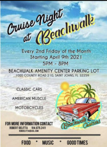 Cruise Night at Beachwalk (2nd Friday of every month) @ Beachwalk Amenity Center Parking Lot
